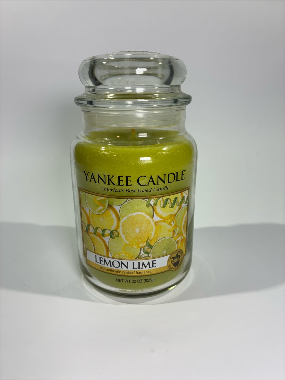 Yankee Candle Lemon Lime 22 Oz Large Jar Retired Vintage Unburned